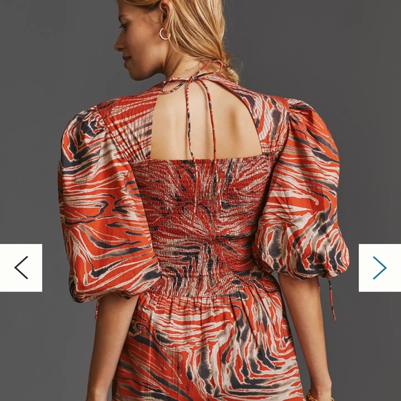 Anthropologie Love the Label Puff Sleeve mini dress 👗 - Picture 4 of 5